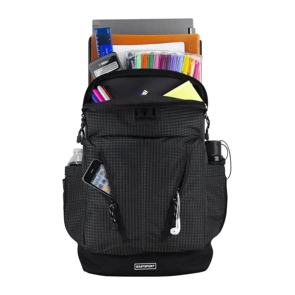 Eastsport Unisex Academic Backpack Dark Plaid